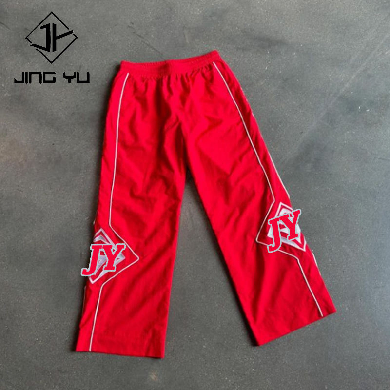 Wholesale Custom Baggy Pants Polyester Track Wide Leg Sweatpants Men Trousers