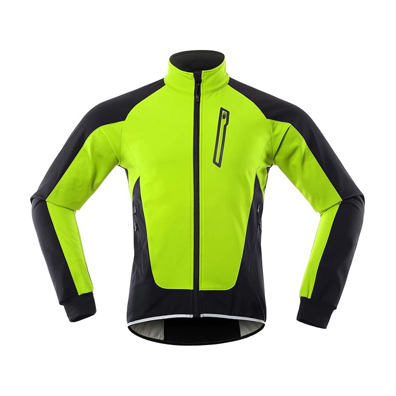 Men's Winter Cycling Thermal Softshell Jacket Bike Outwear Windproof Waterproof Coat