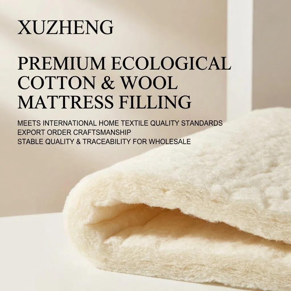 Breathable Temperature Regulating Wool Mattress Layer for Better Sleep