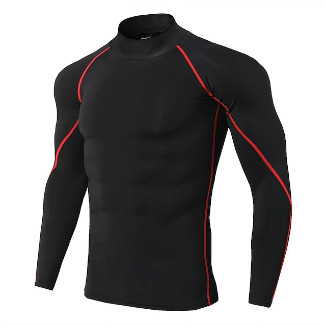 Custom Workout Athletic Gym Compression Fashion Fitness Shirt Quick Dry Long Sleeves Shirts for Men