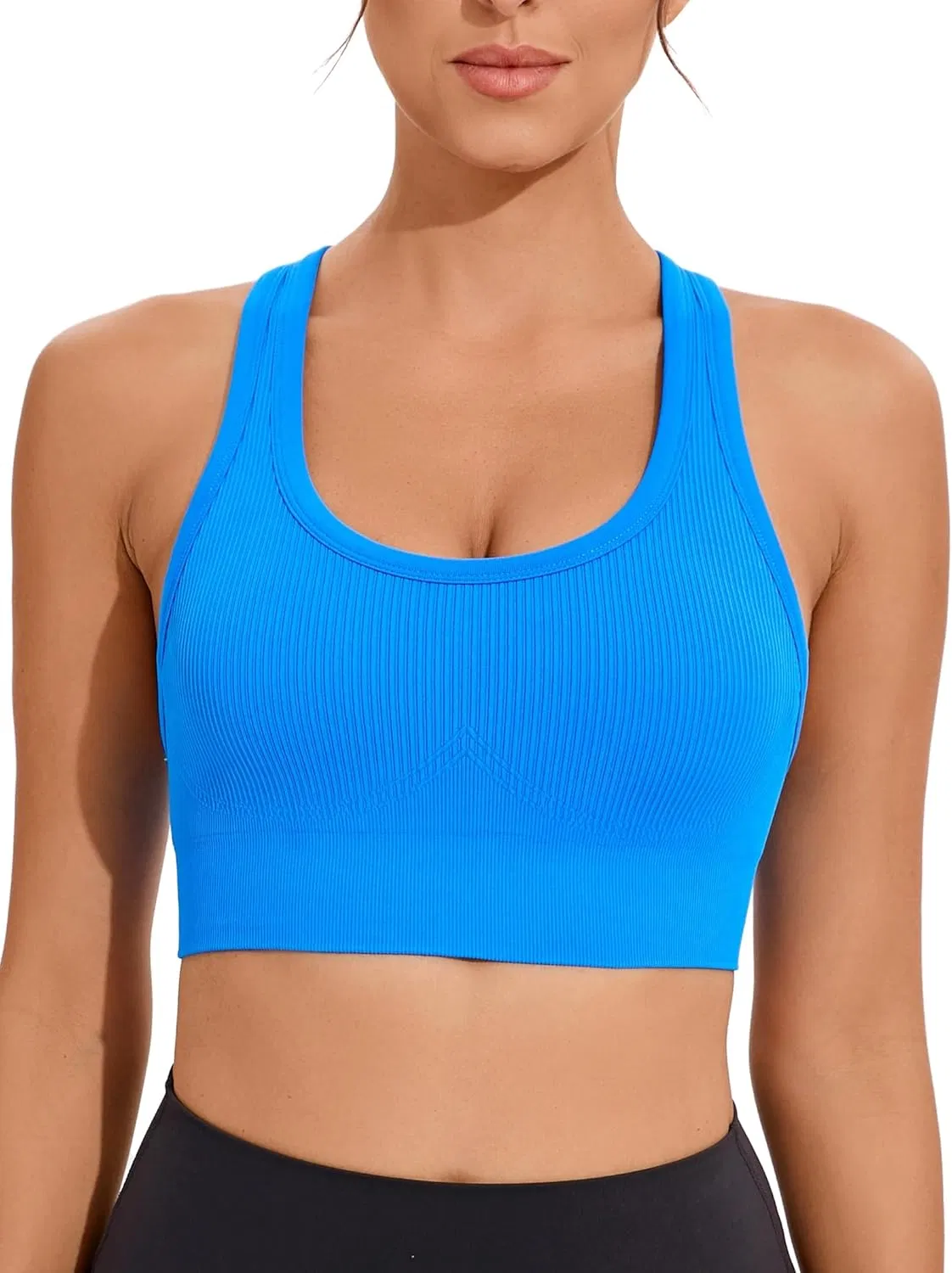 High Support Criss-Cross Back Padded Strappy for Women Sports Bras