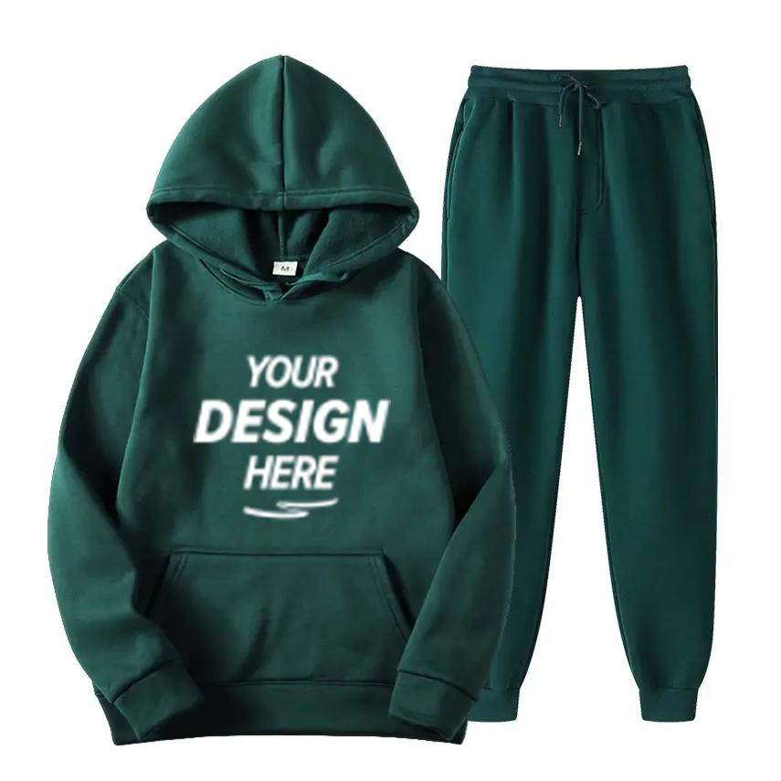 Custom Training Jogging Embroidery Tracksuits for Men Slim Fit 100% Cotton Unisex Sudaderas Men's Hoodies &amp; Sweatshirts