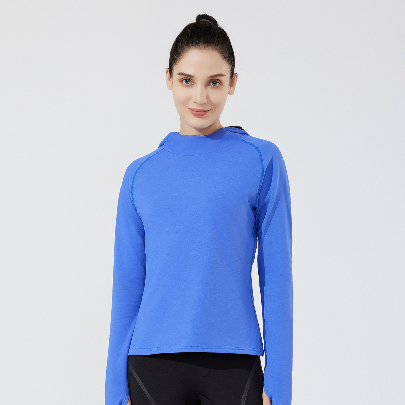 Tianchen New Design Active Training Top Fleece Lined Hoodies for Women, Custom Logo Long Sleeve Pullover Workout Sports Sweatshirts with Thumb Holes