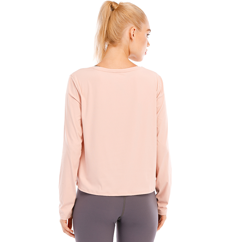 2021 New Yoga Tank Long Sleeve Fashion Fitness Wear Breathable Yoga Top