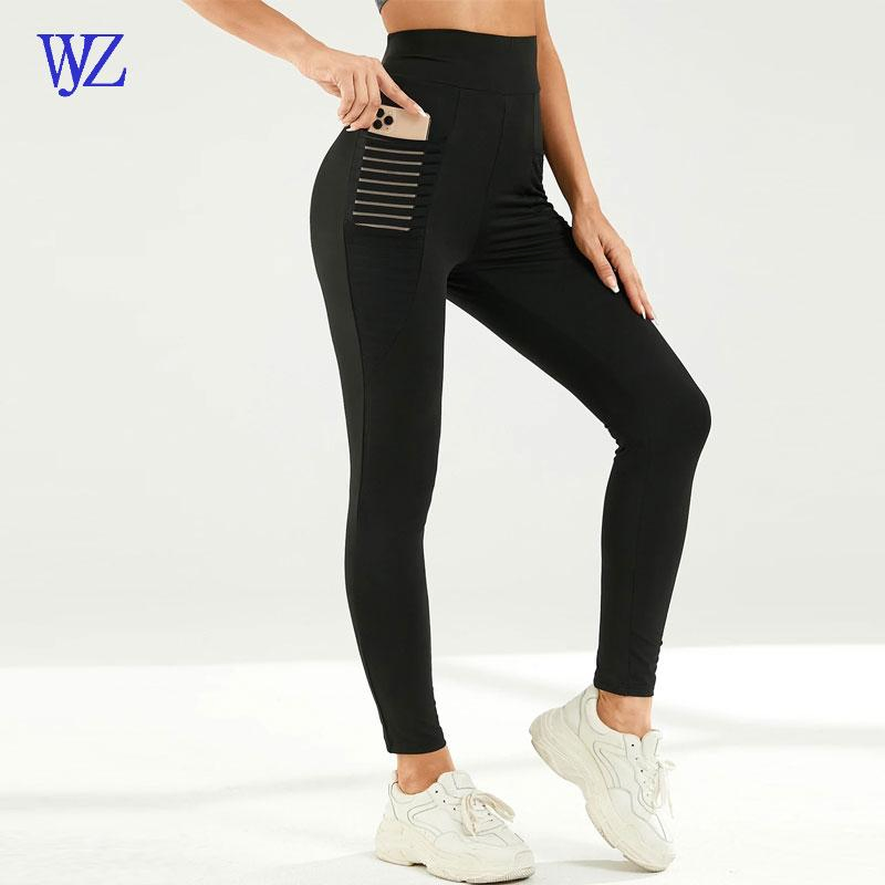 Athletic Wear Compression Pants Gym Running Yoga Tights Sport Leggings with Pocket