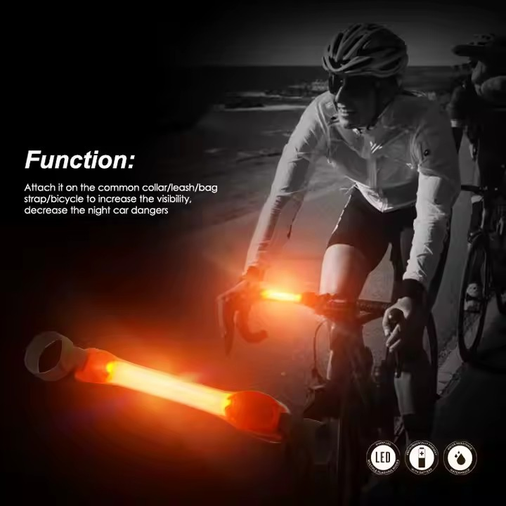 Custom Logo Outdoor Runner Safety Reflective LED Light Adjustable Armband Bracelet for Jogging Running Walker