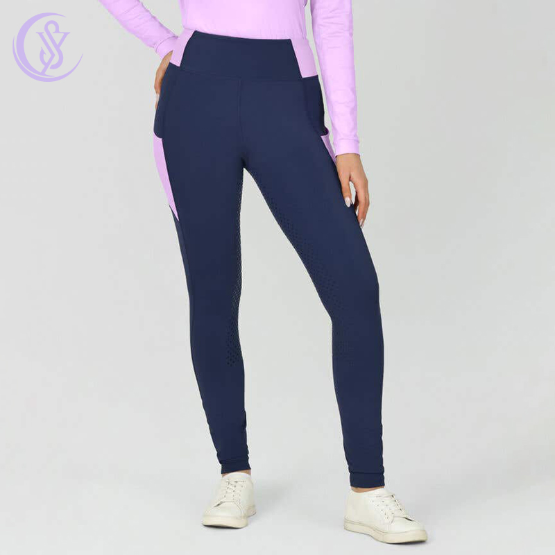 Premium Quality Fit Full Seat Grip Patch Colors Equestrian Riding Tights