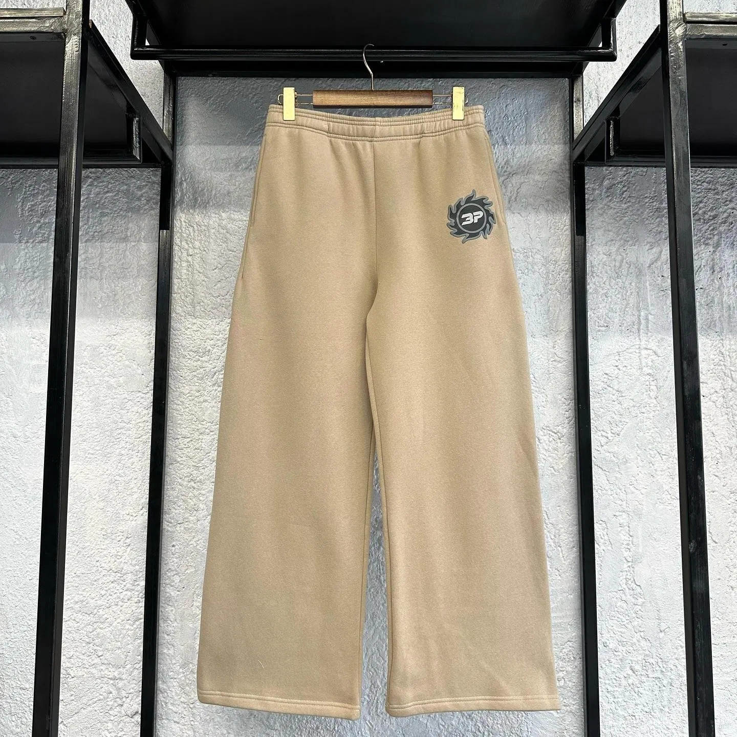 Track Pants Manufacturer Custom 350GSM Baggy Oversized Sweatpants Flares Wide Leg Sweatpants Jogging Pants