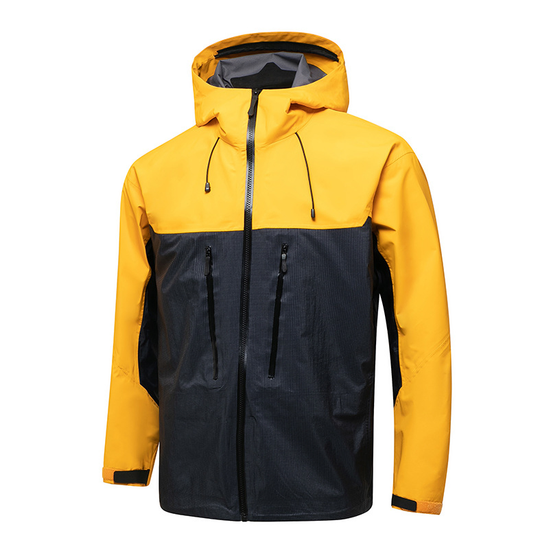 Hooded Rain Jacket Waterproof Men Running Cycling Outdoor Jacket Windbreaker Windproof Bike Raincoat Spring Clothes