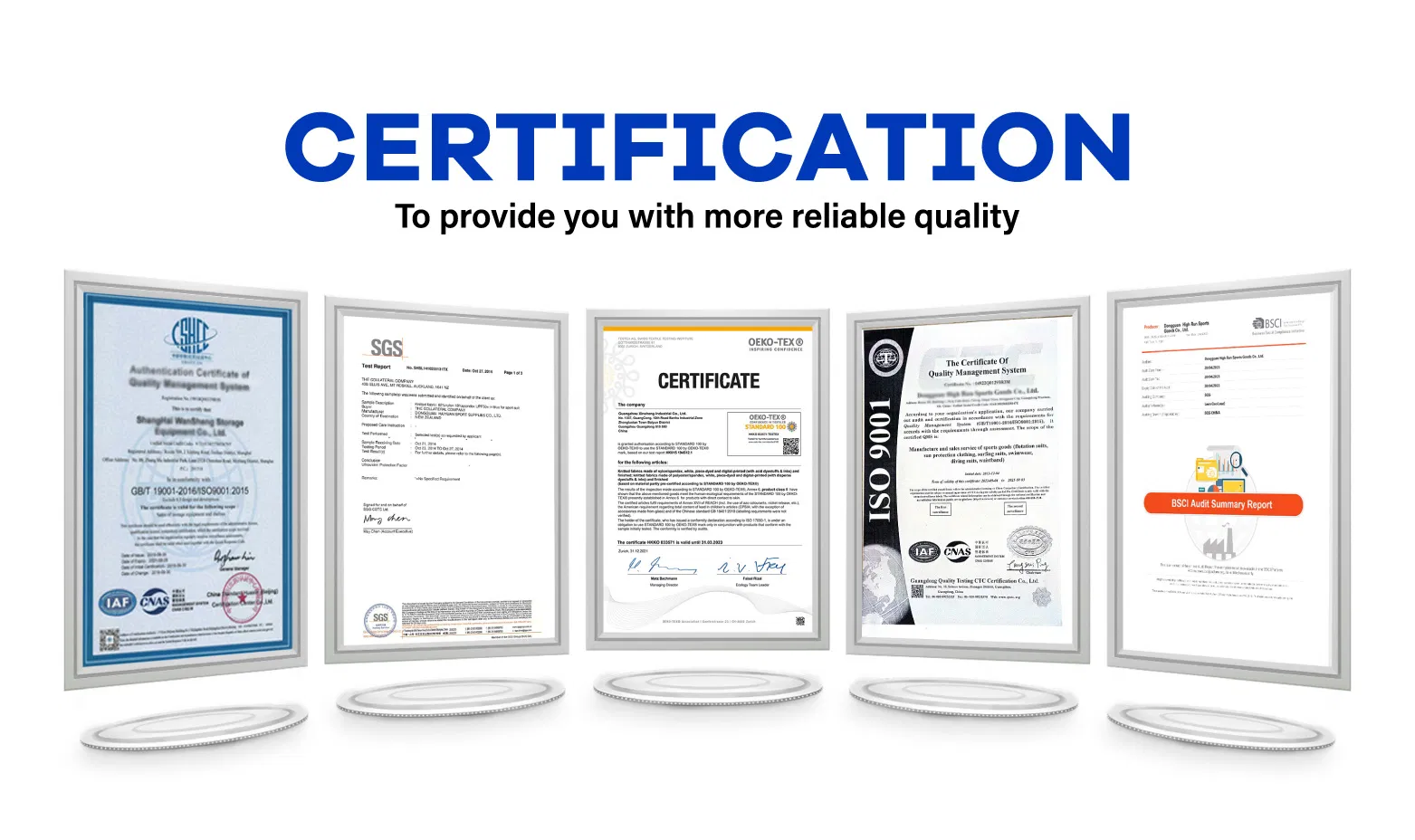 Factory Certifications