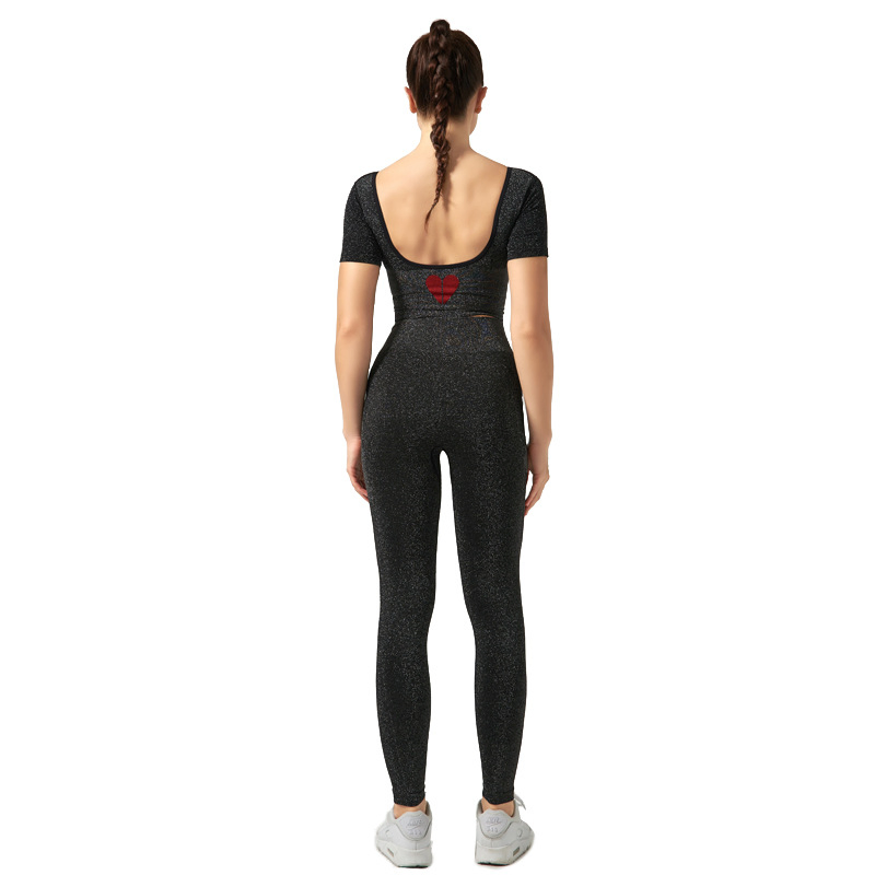 Seamless Fitness Women High Waist Leggings Activewear Set