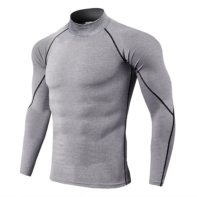 Custom Workout Athletic Gym Compression Fashion Fitness Shirt Quick Dry Long Sleeves Shirts for Men