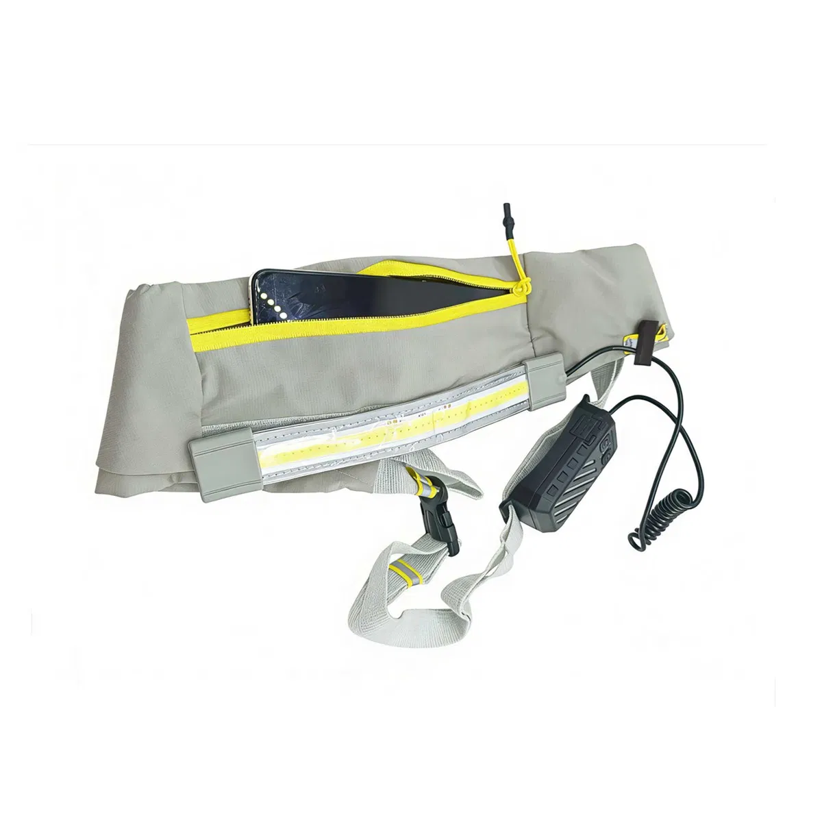 Reflective Gear with Phone Belt Bag LED Light for Runners