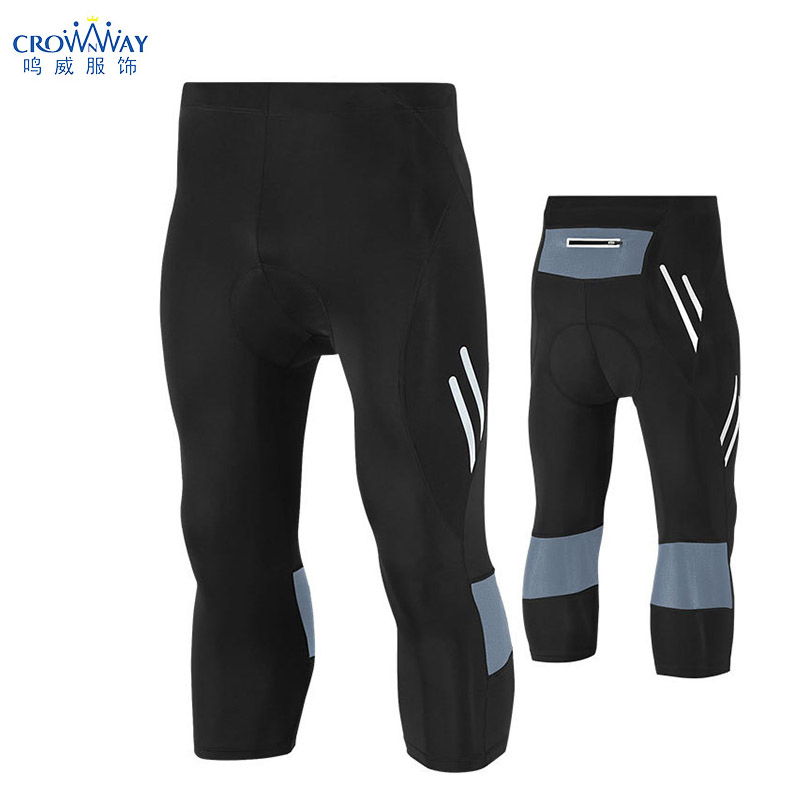 Wholesale Latest Best Mens Outdoor Gym Sports Padded Bike/Bicycle Shorts MTB Gel Pads Cycling Shorts with Reflective Tapes