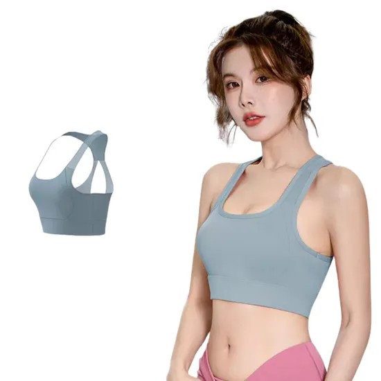 Women Shockproof Sports Bra Gathered Fitness Yoga Running Activewear Support Comfortable Sg001_15