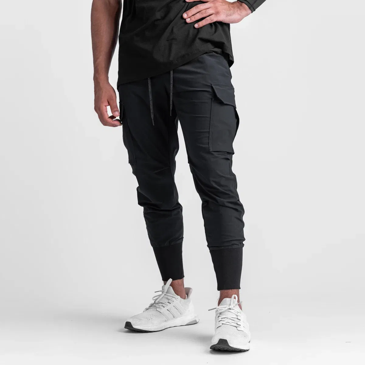 Long Stretch Casual Running Sports Fitness Track Trousers Gym Workout Men's Pants