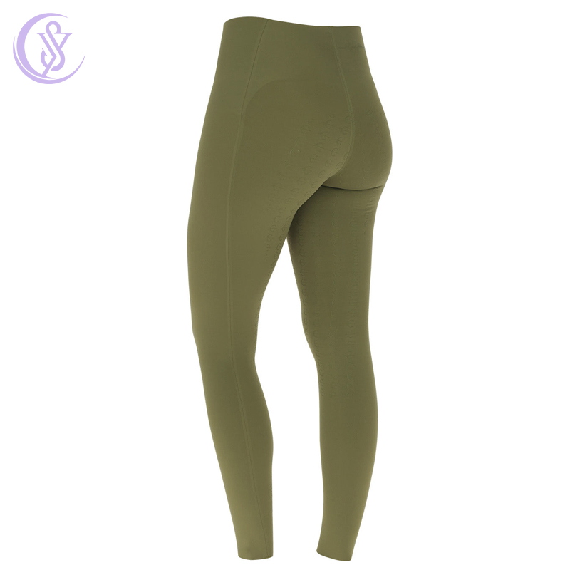 New Design Equestrian Outfits Pull on Full Seat Seat Tights for Horseback Rider