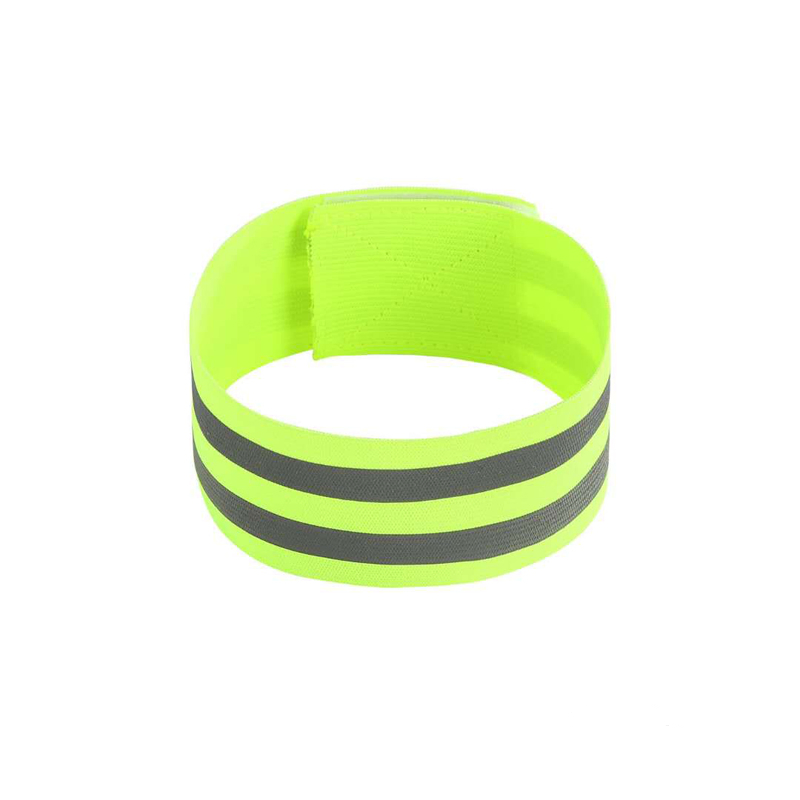 Reflective Fabric Armbands with Two Reflective Strips for Jogging Gear