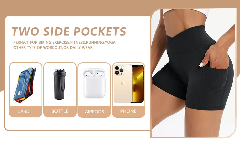 Yoga Shorts Tummy Control