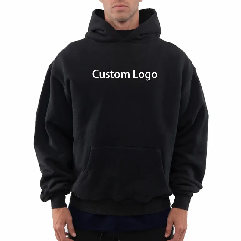 Custom Cotton Men Training Sport Drop Shoulder Hoodie