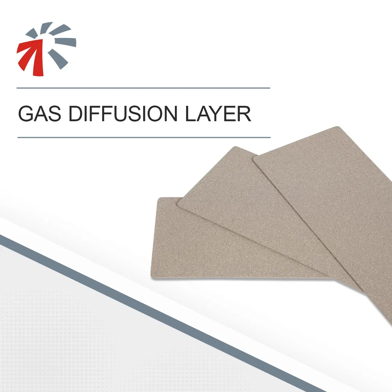 Ti Plate with Gas Diffusion Layer and Electrode for Fuel Cells