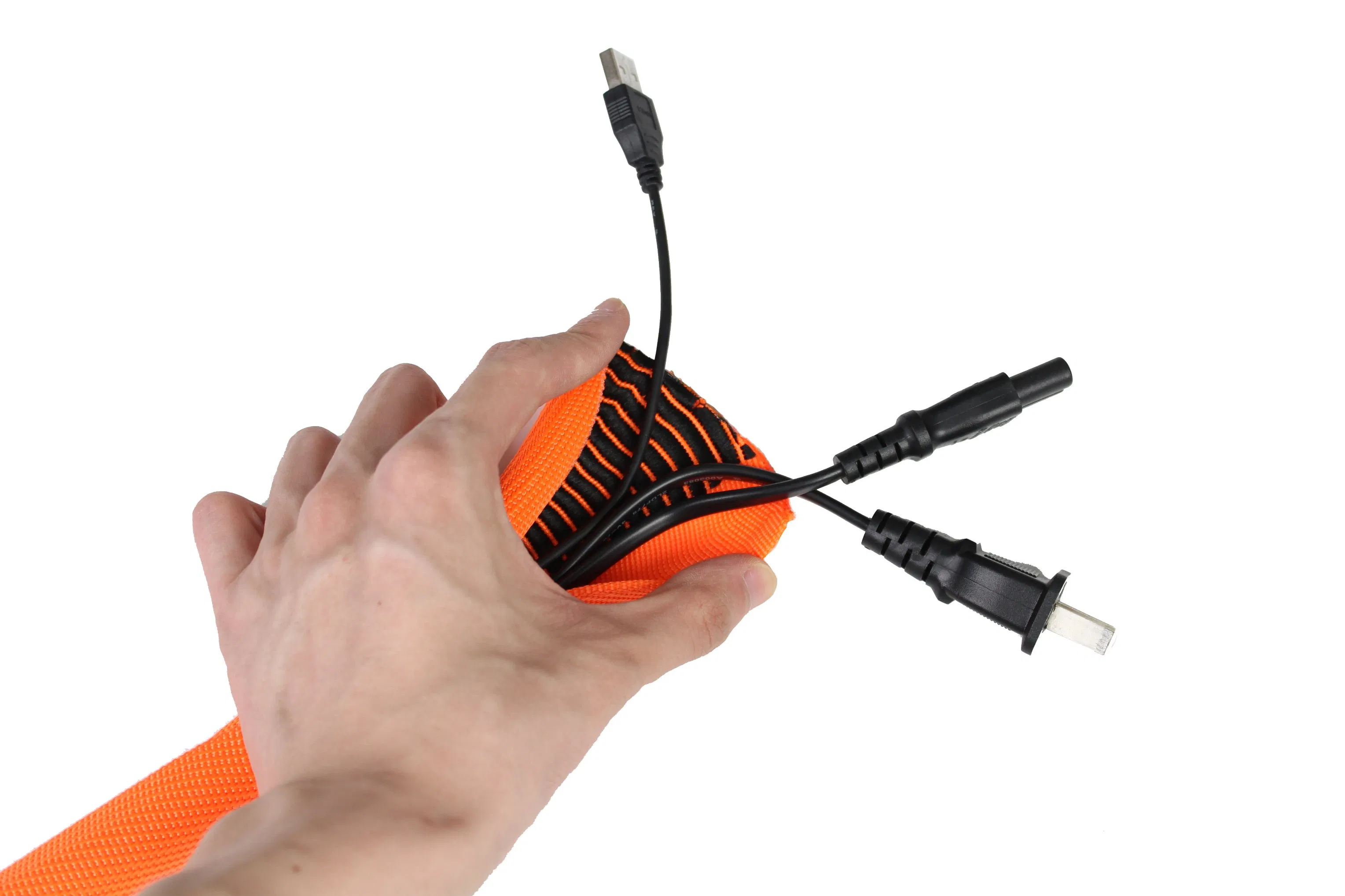 Reliable High Temperature Orange Double-Layer Warning Braide for Harsh Environments