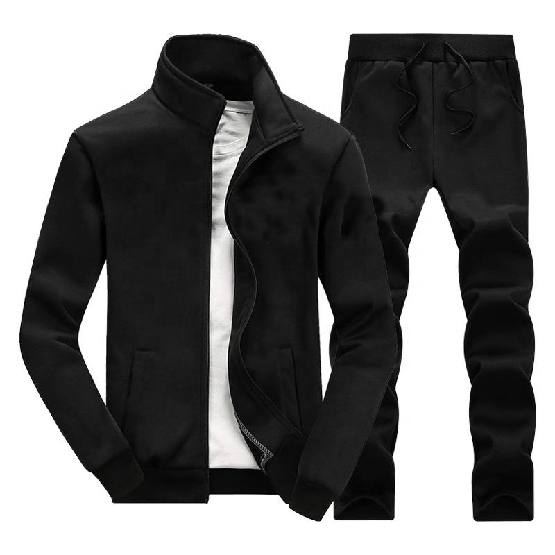 Training Jogging Wear Fall Winter Custom Clothes Men Tracksuits Gym Wear Men Tracksuit Zip up 2 Piece Jacket Hoodies and Sweatpants Set