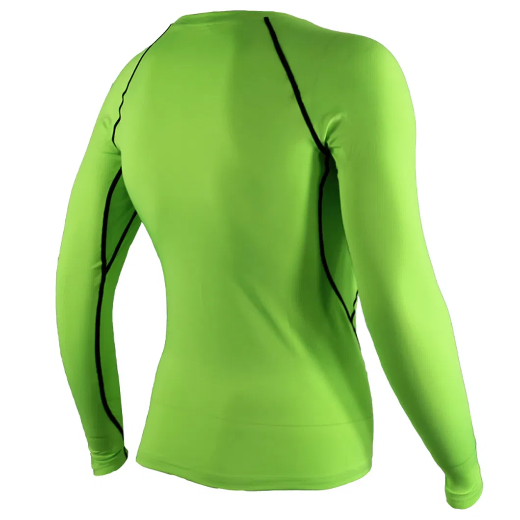 Quick Dry Fitness Breathable Blank Shirts Round Neck Muscle High Quality Running Workout Compression Shirt