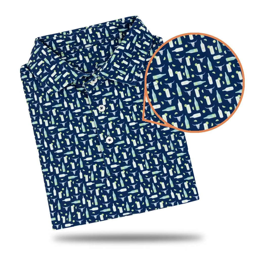 Design Performance Polyester Spandex Sports Workout Logo Custom Embroidered Polo Shirt Loose Fit Quick Dry Golf Clothes for Men