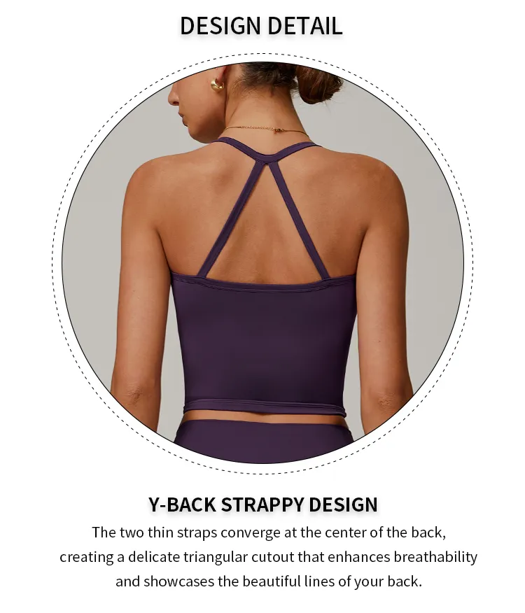 Seamless Yoga Crop Top Back