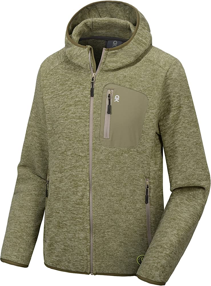 Men′ S Lightweight Sport Outdoor Fashion Winter Warm Polar Fleece Running Jacket Hooded Full Zip Hiking Jacket