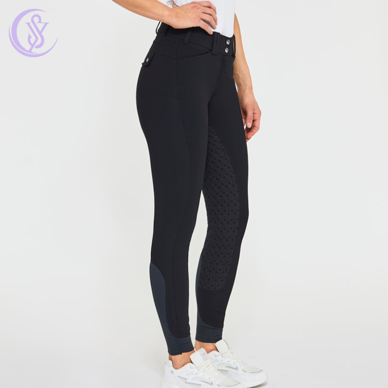 Performance Racing Full Seat Silicone Equestrian Breeches Anti-Pilling Horse Riding Tights Women Equestrian Tights