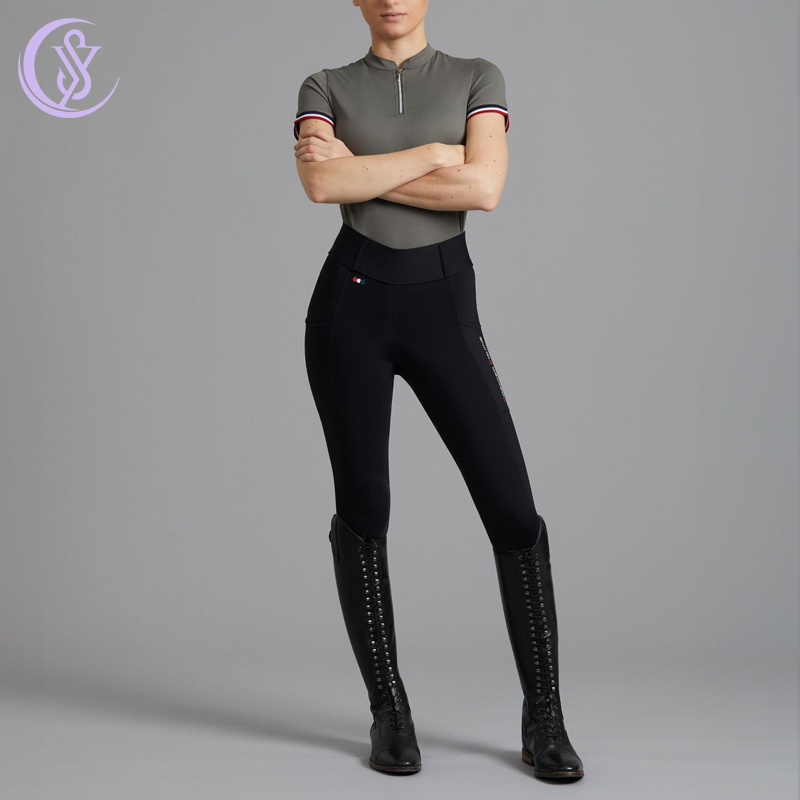 Ew Fashion Equestrian Clothing Horse Breeches Thick Full Seat Silicone Horse Riding Tights