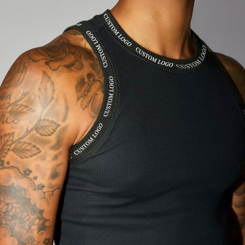 Mens Gym Breathable Workout Running Singlet Muscle Athletic Shirts Sleeveless Vest Fitness Tank Top Men