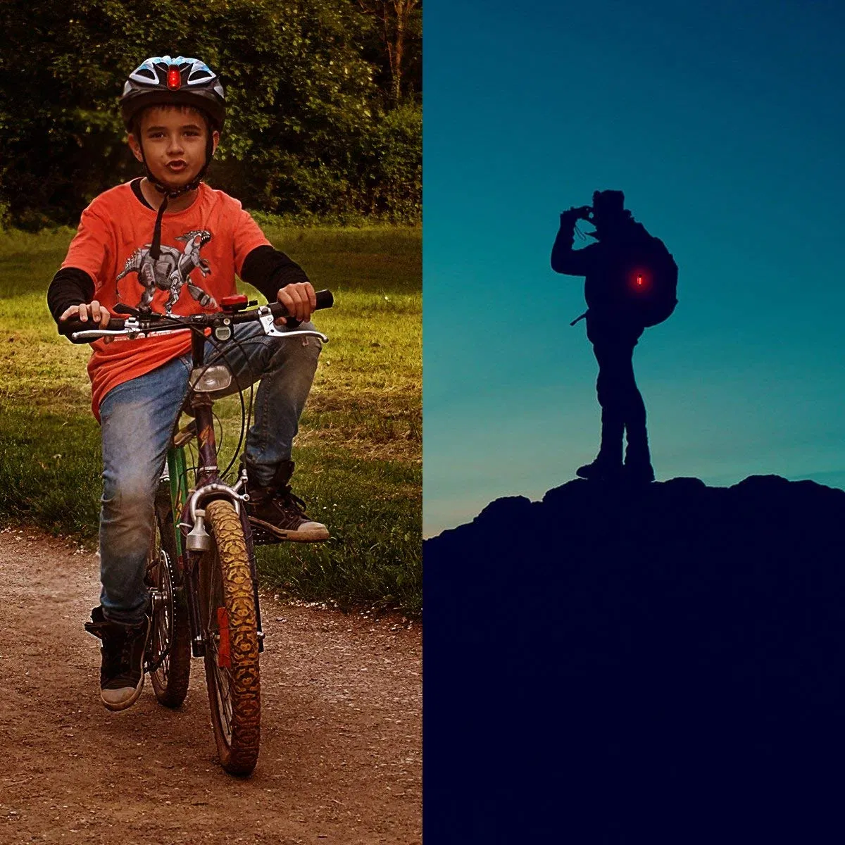 Emergency Light for Bike Rider, Dog, Kids, Night Runner Safety