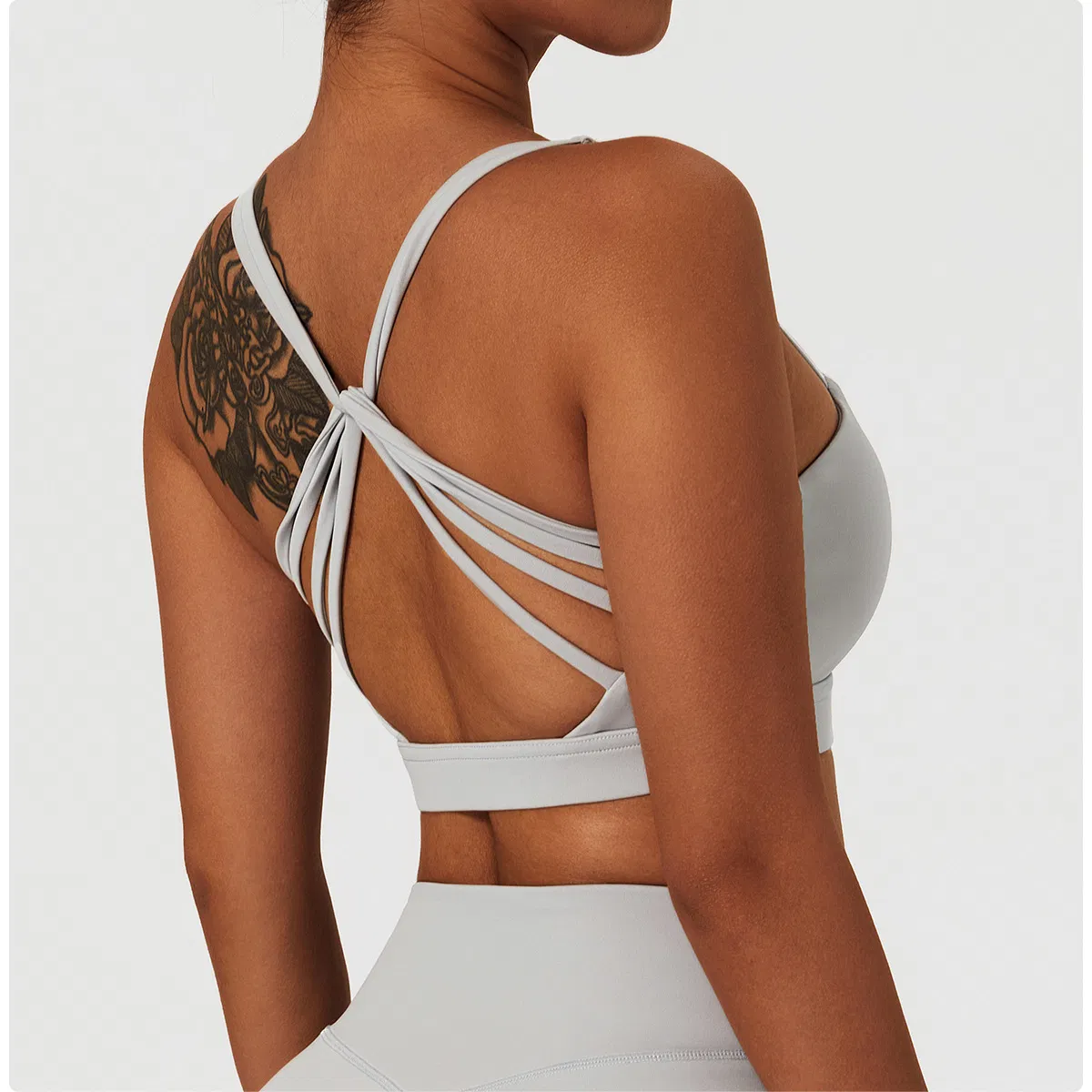 High Support Impact Fitness Soft Elastic Gym Yoga Top Workout Clothes Push-up Corset Women Padded Activewear Sports Bra