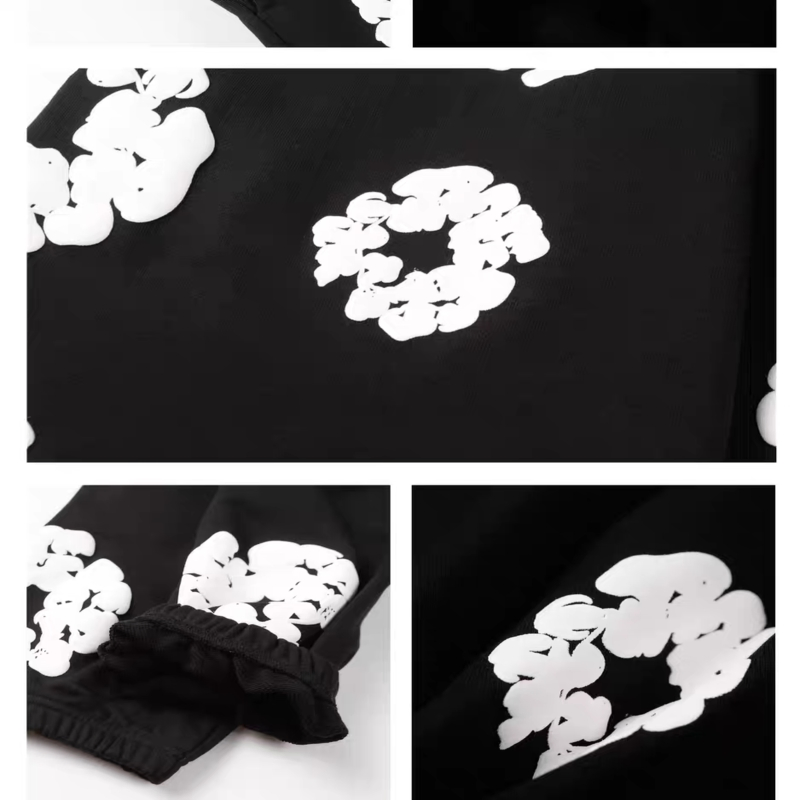 Denim Tears Track Pants Athletic Street Look with Custom Graphic Design