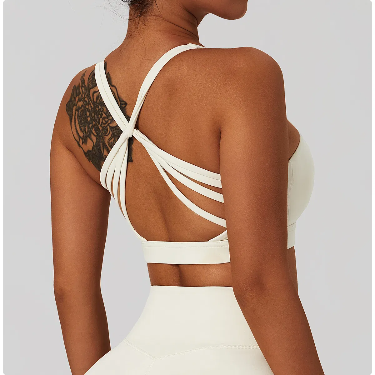 High Support Impact Fitness Soft Elastic Gym Yoga Top Workout Clothes Push-up Corset Women Padded Activewear Sports Bra