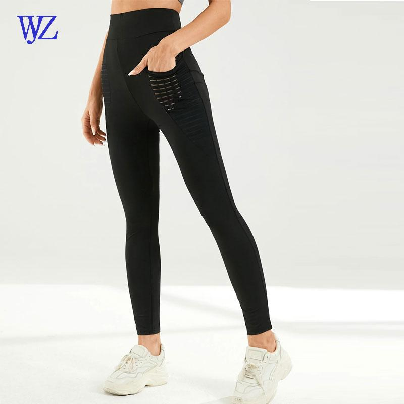 Athletic Wear Compression Pants Gym Running Yoga Tights Sport Leggings with Pocket