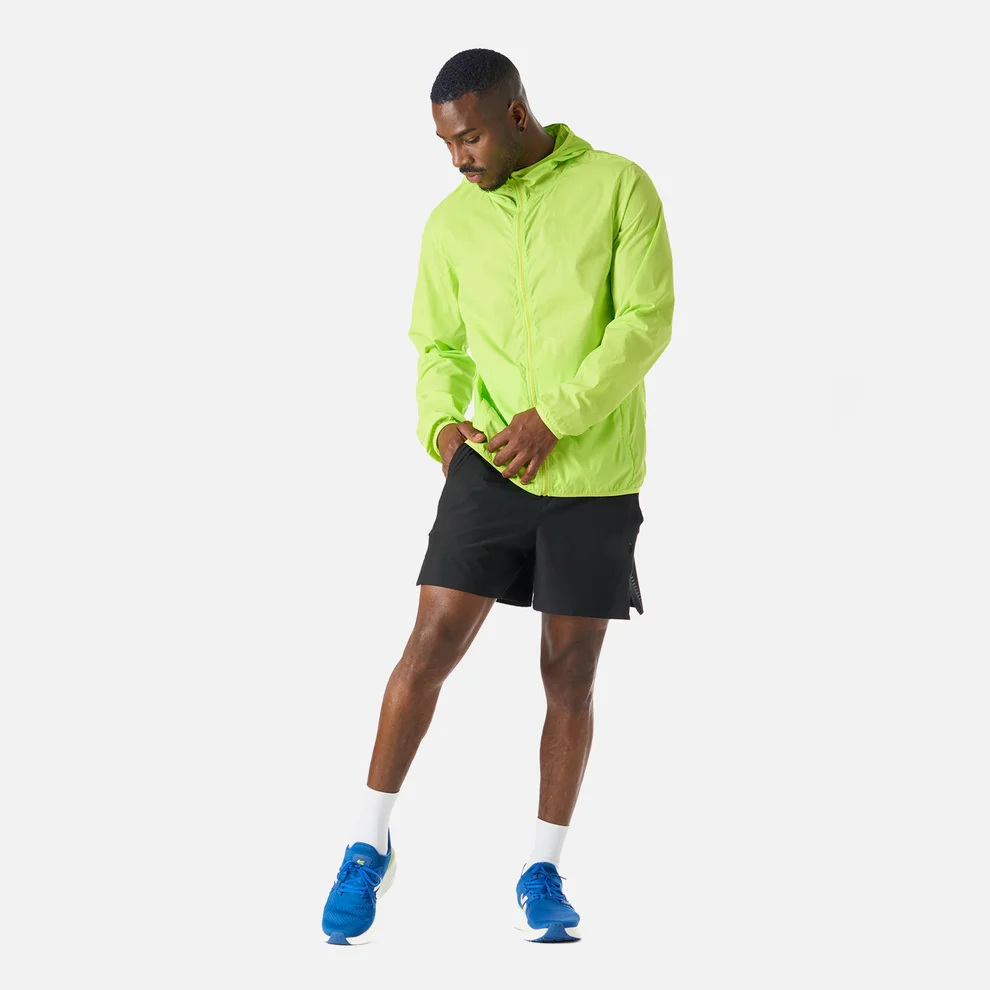 Custom Logo Men Lightweight Zip up Hooded Packable Sport Running Windbreaker Jacket