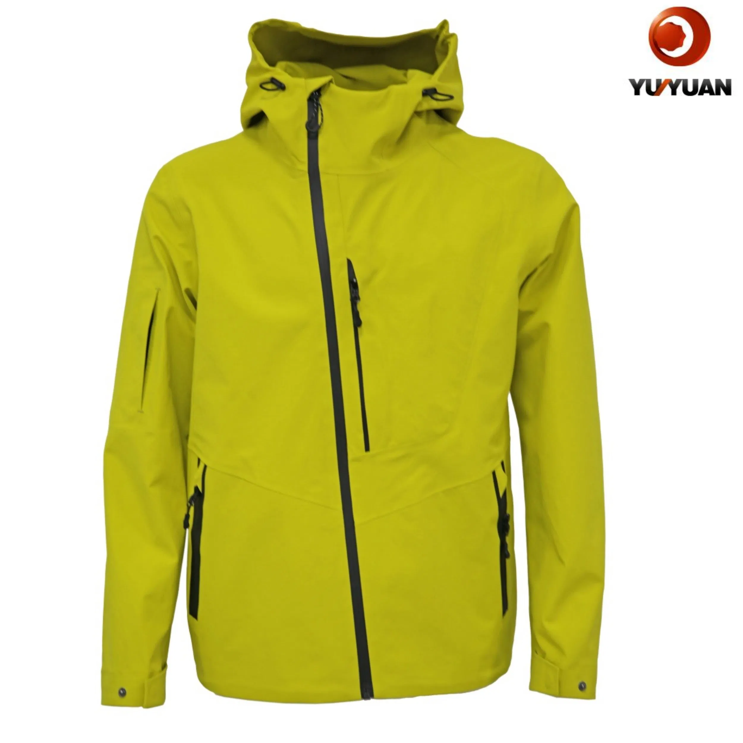 Windproof Recycled Polyster Zipped Pockets Taped Seams Men′ S Windbreaker Jacket for Hiking Camping Cycling Outdoor Ventures