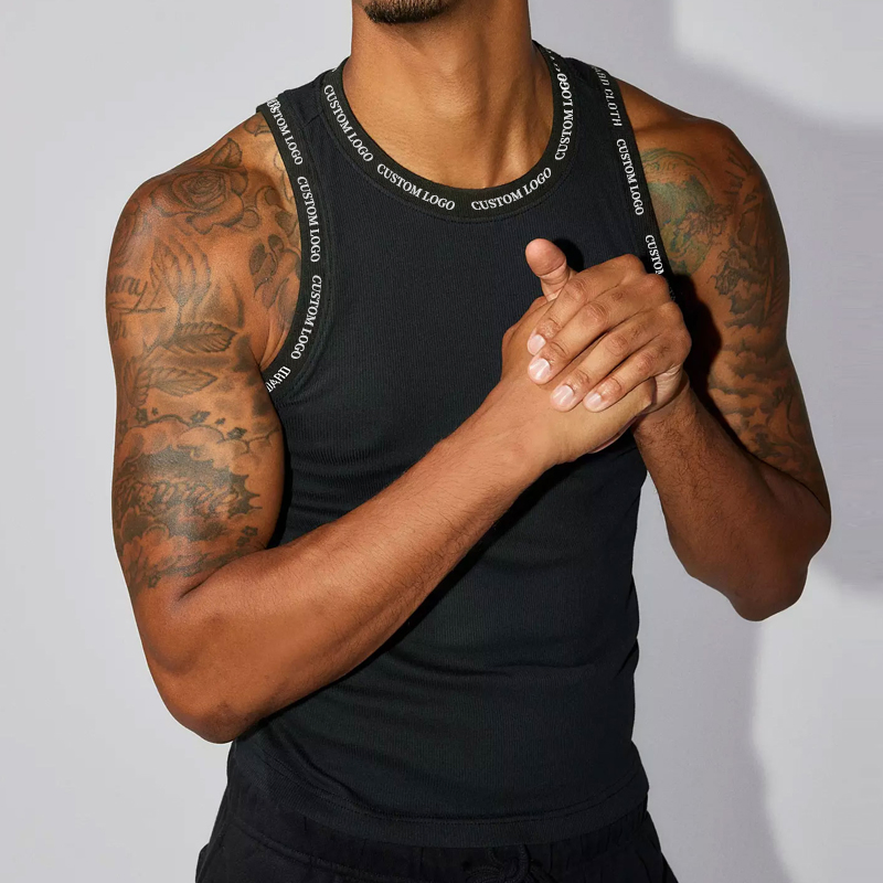 Mens Gym Breathable Workout Running Singlet Muscle Athletic Shirts Sleeveless Vest Fitness Tank Top Men