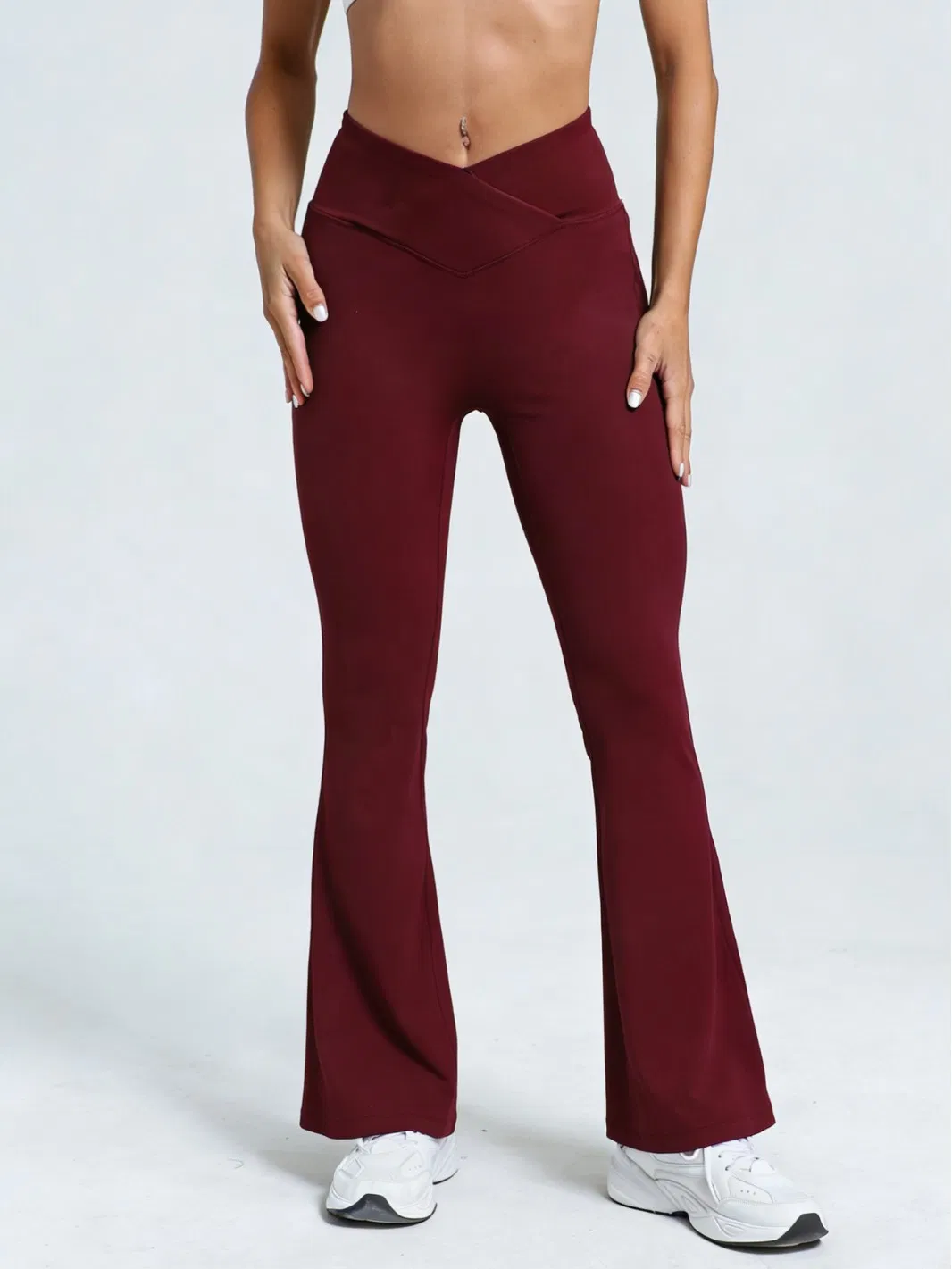 2026 Best Selling Black Yoga Compression Leggings Hip Lifting Yoga Pants Sport Wear Nylon Fabric Full Length Yoga Tights for Women