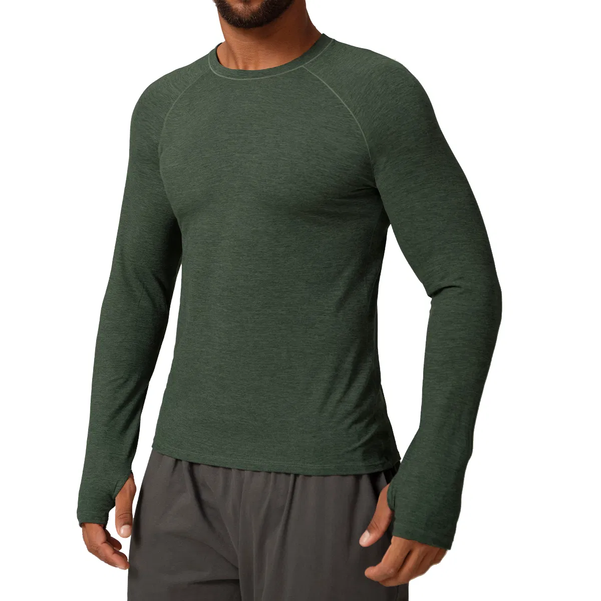Long Sleeve Shirts for Men Quick Dry Moisture Wicking Mens Athletic Sport Tee Shirts Gym Workout T Shirts