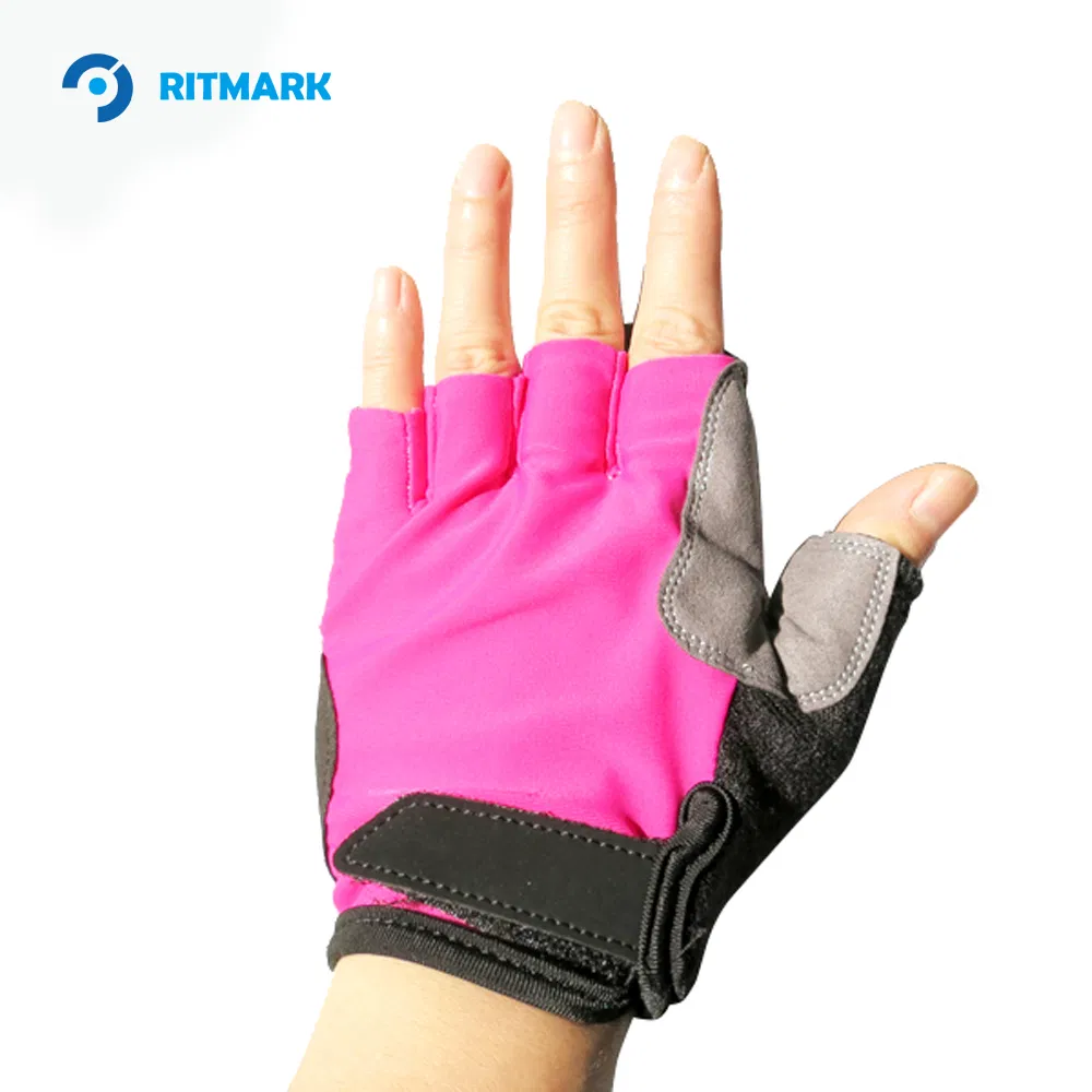 Wholesale Fitness Breathable Ventilated Half Finger Exercise Sports Workout Racing Bicycle Cycling Gym Gloves Men