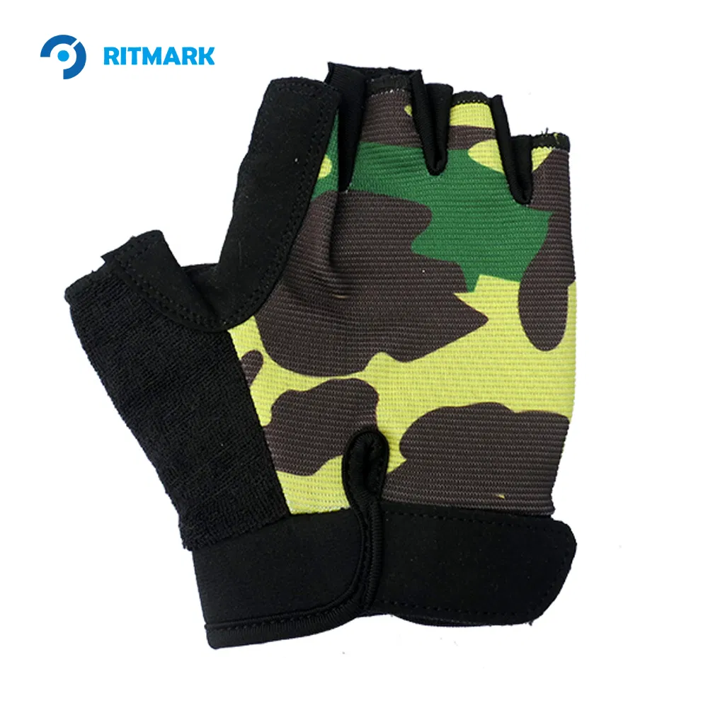 Wholesale Fitness Breathable Ventilated Half Finger Exercise Sports Workout Racing Bicycle Cycling Gym Gloves Men