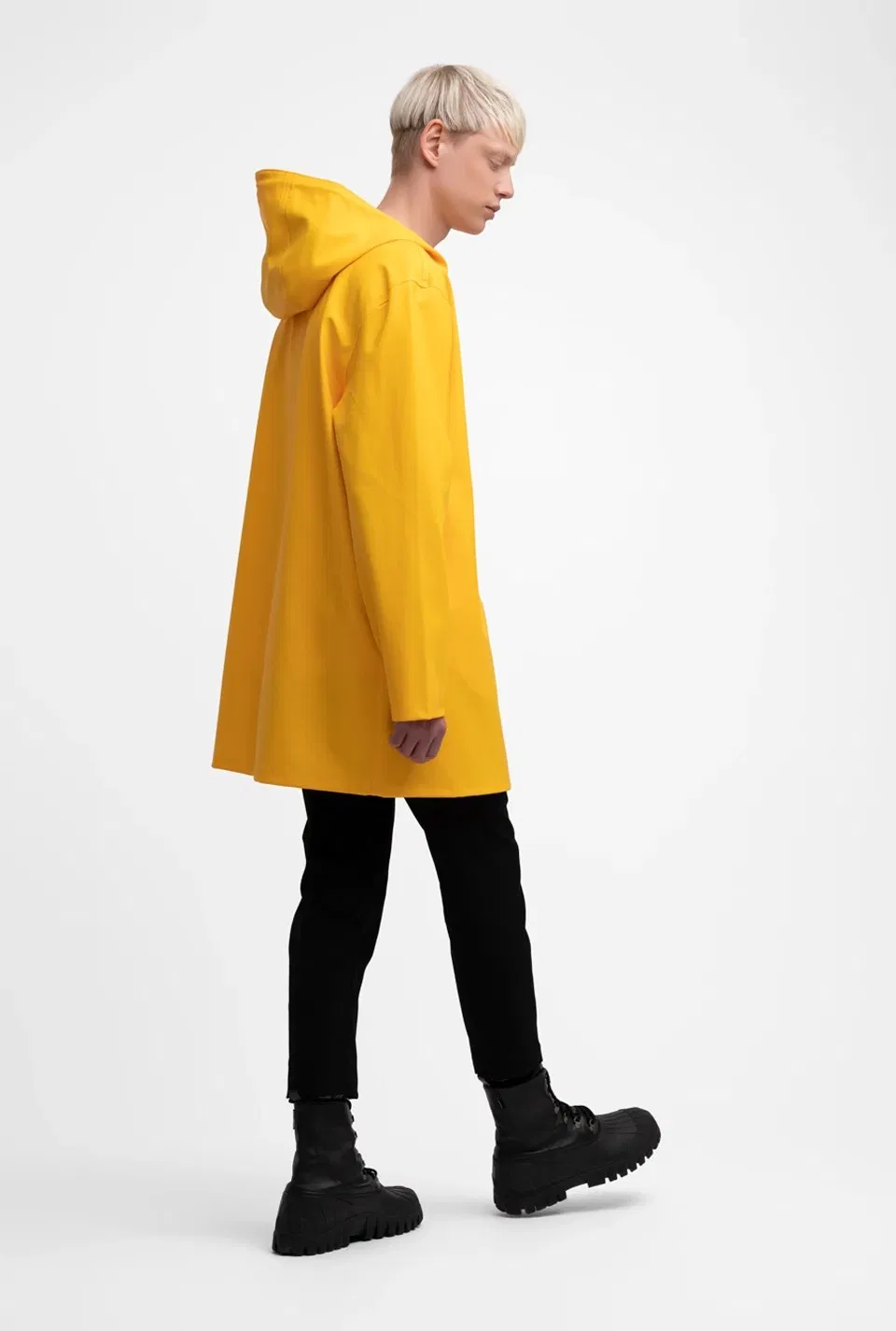 PU Polyester Waterproof Windproof Outdoor Riding Rain Jacket High Rain Wear Cycling