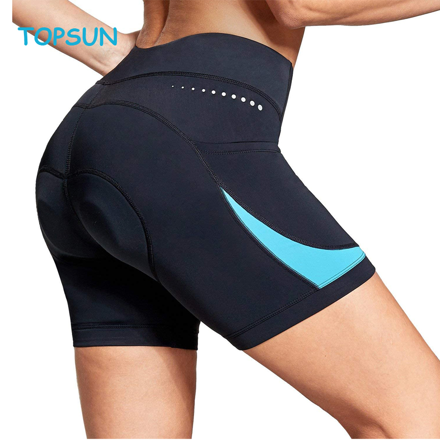 Women's 5" Bike Shorts 4D Padded Pockets Cycling Shorts Mountain Biking Bicycle Spin Gel Upf50+