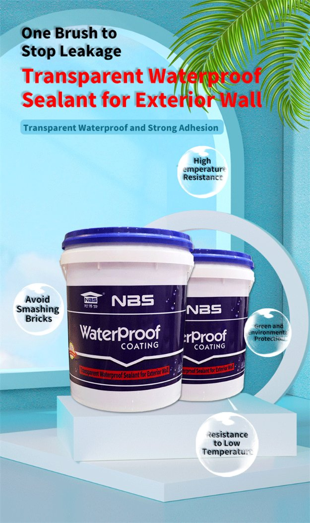 Nbs-110 Transparent Waterproof Sealant Clear Protective Layer for Exterior Wall Window Sill Marble Blocks Leaks