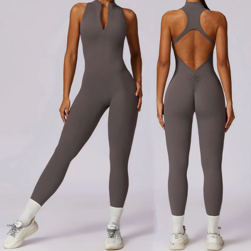 Custom Activewear Manufacturers One-Piece Yoga Matching Set Women Tummy Control Workout